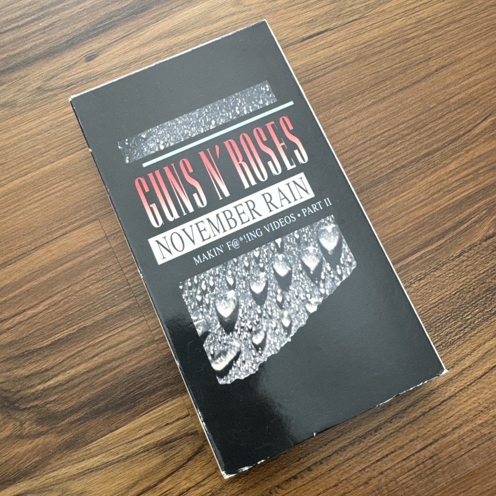 GUNS N ROSES NOVEMBER RAIN VHS MAKIN VIDEOS VHS 1993